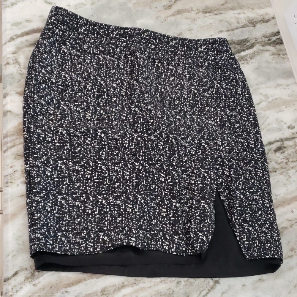 Black Express Silk Skirt
